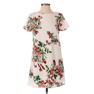 WHITE FLORAL PRINT DRESS
